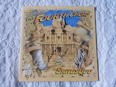 Hand Signed Status Quo - In Search Of The Fourth Chord  Album Fully Play Tested  - Image 1 of 4