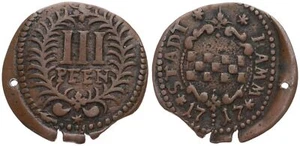 Old German States - City Hamm 3 Pfennig 1717 - Picture 1 of 1