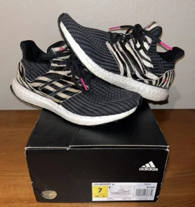 Adidas UltraBoost DNA Animal Pack Zebra Running Shoes - Men Size 7 Women Size 8 - Picture 1 of 9