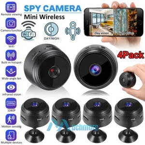 2/4PK Smart Mini WiFi Camera Wireless 1080P HD Night Cam w/Battery Home Security - Picture 1 of 24