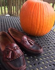 JOHNSTON & MURPHY 200592 Mens Shoes Size 9.5 M Two Tone Tassel Loafer 