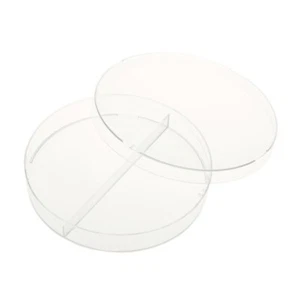CELLTREAT 100mm x 15mm Petri Dish 2 Compartment, 500/Case, Sterile, #229682 - Picture 1 of 2
