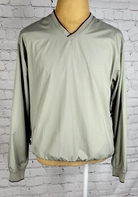 Jaqueta Pulôver Masculina Izod Golf M Windbreaker Tan Manga Longa Manga Longa - Imagem 1 de 4