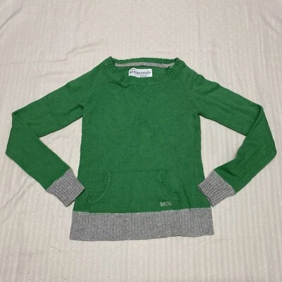 Aeropostale Girls Angora Knit XS Green/Gray Sweater - Image 1 of 4