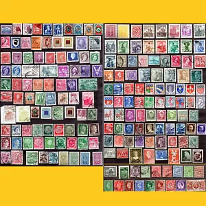 LOT 200 TIMBRES POSTE DU MONDE ENTIER TOUS DIFFERENTS - ANNEES 1910 A 1970 - Bild 1 von 1