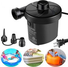 Electric Air Pump Inflator Power Pool Bed Paddling Mattress Blower For Car Boat
