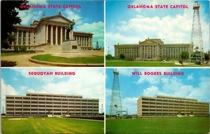 Scenes of Oklahoma State Capitol Postcard - Picture 1 of 2