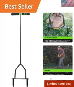 Manual Lawn Coring Aerator - Grass Dethatching & Turf Plug Core Tool - Picture 1 of 7