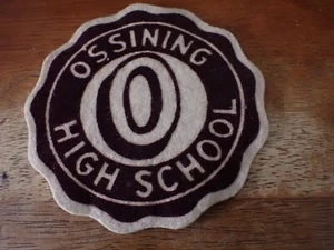 OSSINING NEW YORK HIGH SCHOOL 1950S FELT PATCH BX Y #1 - Picture 1 of 2
