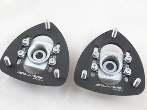Camber Plates for BMW E30, E34,E28 Uniball verstellbare einstellbare black - Picture 1 of 3