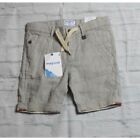 Mayoral - Boys Cream Striped Bermuda Shorts - Size 4 - NWT