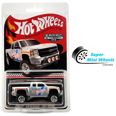 Hot Wheels RLC 2019 Zamac Edition - Chevy Silverado Off Road (Silver) - Image 1 of 2