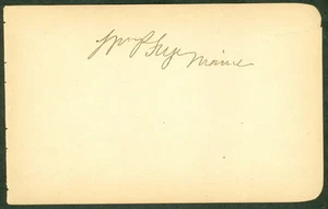 WILLIAM P. FRYE (1830-1911), U.S. Senator from Maine, autograph on album page, - Picture 1 of 1