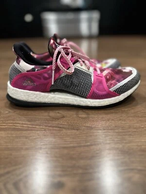 Adidas WMNS Talla 8.5 Pure Boost X TR Tenis Zapatos para Correr Rosa Negro AQ5330 Raro Foto 1 de 4