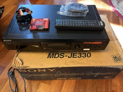 Sony MDS-JE330 MiniDisc Player Gravador Deck com Controle Remoto - Imagem 1 de 4