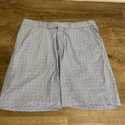 Ralph Lauren RLX Blue Golf Chino Shorts Size 34 Geometric Polyester 9 In Inseam - Image 1 of 4