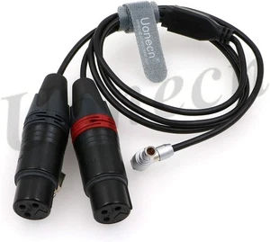 para ARRI Alexa mini cámara 2x XLR pin hembra a ángulo 00B 5 pines entrada de audio - Imagen 1 de 12