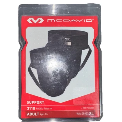 McDavid 3110RB Soporte Atlético 2ct NEGRO 38-42" Cintura XL*NIP* Foto 1 de 3