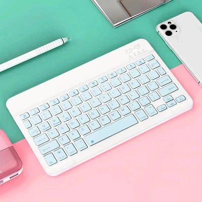 Bluetooth-Compatible Wireless Keyboard Rechargeable Wireless Gaming Keyboard  - Image 1 of 4