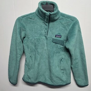 Chaqueta Pullover Patagonia Para Mujer Re-Tool Snap-T Pequeña Verde Exterior Vellón - Imagen 1 de 11