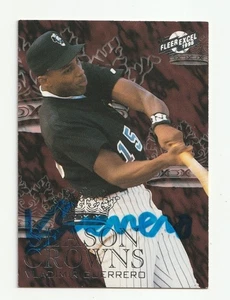 1996 Fleer Excel Season Crowns #5 VLADIMIR GUERRERO ROOKIE SIGNED AUTO AUTOGRAPH - Bild 1 von 2