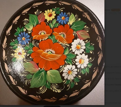 NUEVO Plato de pared ucraniano pintado a mano hecho a mano, tamaño 6 " Foto 1 de 4