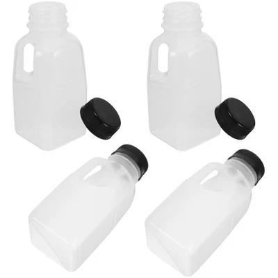  4 Pcs Plastikflasche Wiederverwendbare Saftflaschen Getränkebehälter - Bild 1 von 4