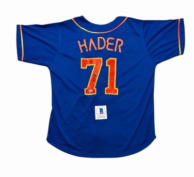 Josh Hader Signed Jersey Houston Astros Autographed Auto Beckett  - Image 1 of 2