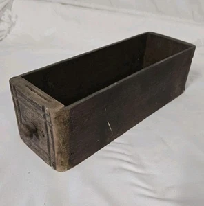 Vintage Vanity Wooden Drawer Card File Box Decor 13x4"  - Picture 1 of 8