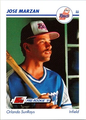 Jose Marzan 1991 Line Drive AA #486 Orlando Sun Rays - Image 1 of 2