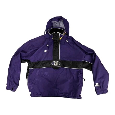 VINTAGE BALTIMORE RAVENS STARTER PRO LINE JACKET PULLOVER NFL PULLOVER XL RARE Cover