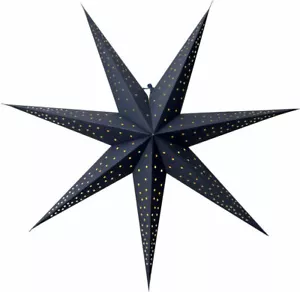 Papierstern Weihnachtsstern Leuchtstern LED Stern Faltstern Point blau - Bild 1 von 10