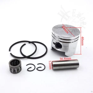 Juego de cojinetes de aguja de anillo de pasador de 12 mm de pistón de 44 mm para motor de 2 tiempos de 49 cc mini cuádruple - Imagen 1 de 5