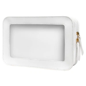 TSA Approved Clear Makeup Bag with Zipper - Travel Organizer for Essentials - Picture 1 of 12