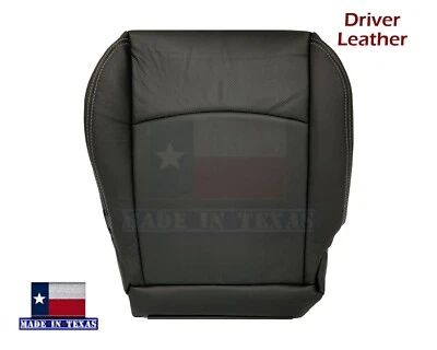 Driver Side Bottom Black LEATHER Seat Cover 2013-2018 For Dodge Ram 1500 Laramie - Image 1 of 4