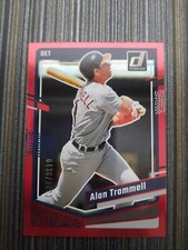 2023 Panini Donruss Red Holo Career Stat Line Alan Trammell 436/2023 Detroit 174