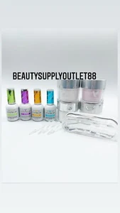 Triple Vitamin Dip Liquid Nail Dip Powder Bond Base Activator Top French Starter - Picture 1 of 2