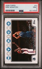 2008-09 Topps  Dirk Nowitzki #41 PSA 9 Mavericks