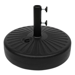 20" Round Plastic Water Injection Base Parasol Base Patio Umbrella Base Stand - Picture 1 of 15