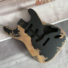 Unfinished ST Black Vintage Relic Electric Guitar Body Alder Fast Ship
