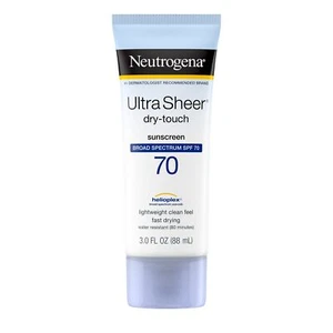 Neutrogena Ultra Sheer Broad Spectrum Sunscreen Lotion SPF 70 3 fl oz Pack of 3 - Picture 1 of 3