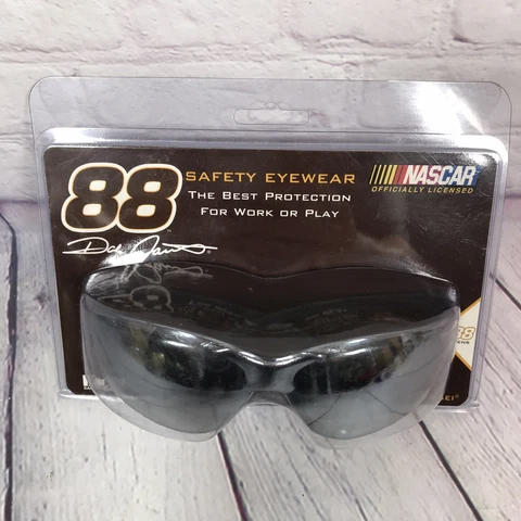 Vintage Encon Dale Jarrett Nascar Safety Eyewear Glasses UV Protection #88 UPS Cover