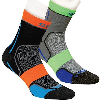 Radsocken BIKE SOCKS mit Reflektorstreifen - atmungsaktiv  - Socken - zwei Paar - Bild 1 von 3
