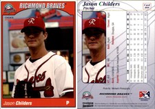 Jason Childers 2005 Choice Richmond Braves #9 Card *AutographDen*