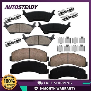 Front & Rear Ceramic Disc Brake Pads for Ford F-150 2012 2013 2014 2015 - 2020 - Picture 1 of 7