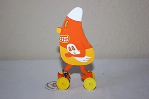Witch House Hard Plastic Halloween Fall Pull Toy Candy Corn Witchouse Design - Picture 1 of 5