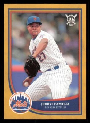 2018 Topps Big League Gold Jeurys Familia New York Mets #5 - Image 1 of 2