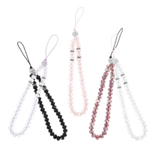 5 Pcs Handy-Ornamente Fräulein Kristall Telefon Lanyard Handyanhänger - Zdjęcie 1 z 12