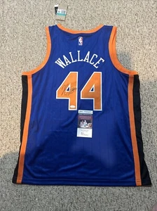 NEW YORK KNICKS- JOHN WALLACE SIGNED AUTOGRAPH JERSEY JSA COA CITY EDITION - Picture 1 of 6