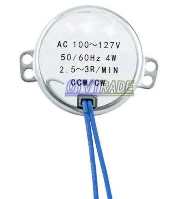 New 10PCS TYC-50 AC 100-127V 2.5-3RPM 50/60Hz CW/CCW 4W Synchronous Motor Torque - Image 1 of 4